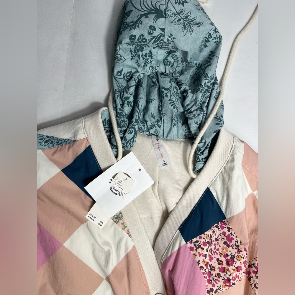 Anthropologie by Daily Practice Colorful Patchwork Jacket Bomber - Picture 12 of 13